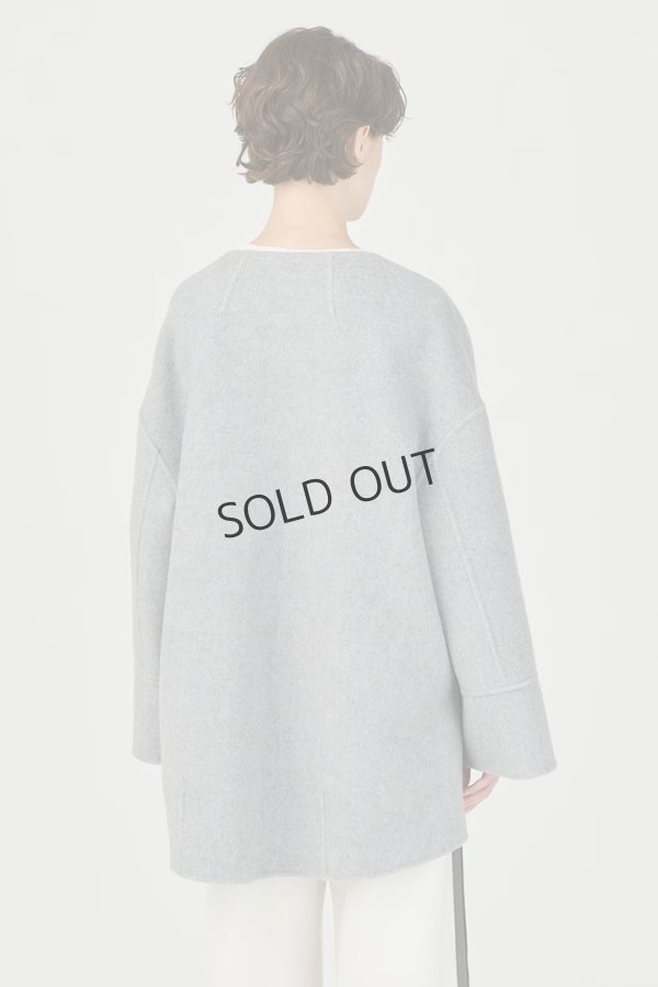 画像4: グレースコンチネンタル|GRACE CONTINENTAL ダイアグラム DIAGRAM  フードストールリバーコート{-BDA} (4)