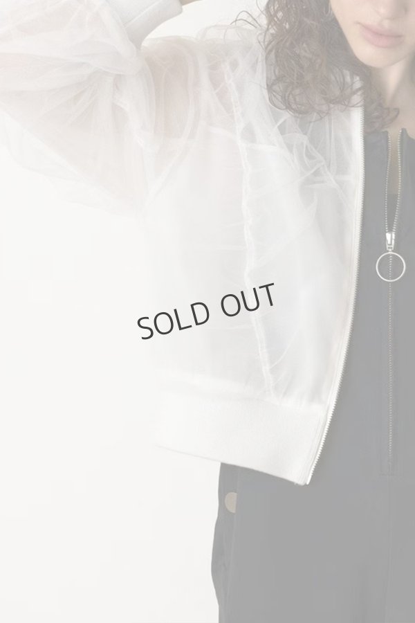 画像4: {SOLD}グレースコンチネンタル|GRACE CONTINENTAL ダイアグラム DIAGRAM  チュールギャザーブルゾン{-BES} (4)