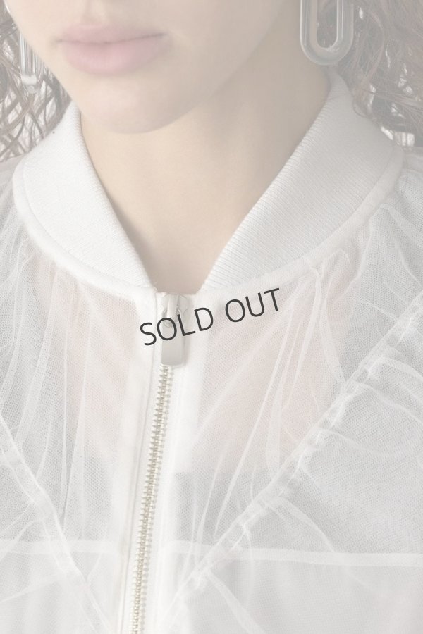 画像5: {SOLD}グレースコンチネンタル|GRACE CONTINENTAL ダイアグラム DIAGRAM  チュールギャザーブルゾン{-BES} (5)