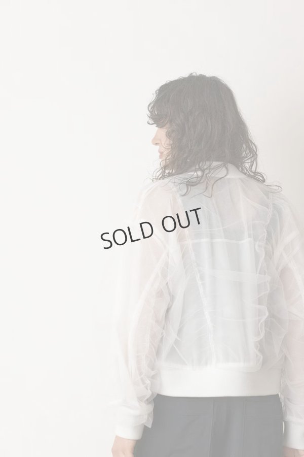 画像8: {SOLD}グレースコンチネンタル|GRACE CONTINENTAL ダイアグラム DIAGRAM  チュールギャザーブルゾン{-BES} (8)
