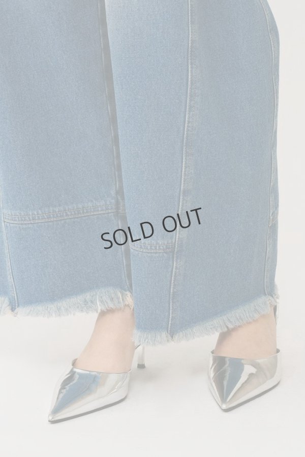 画像6: {SOLD}グレースコンチネンタル|GRACE CONTINENTAL ダイアグラム DIAGRAM  ライン切替デニムパンツ{-BES} (6)