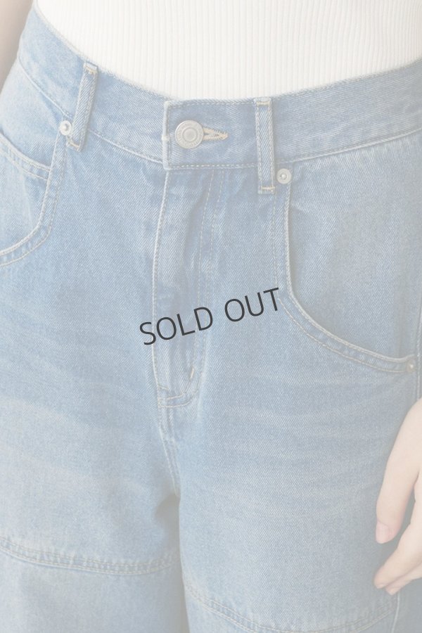 画像7: {SOLD}グレースコンチネンタル|GRACE CONTINENTAL ダイアグラム DIAGRAM  ライン切替デニムパンツ{-BES} (7)