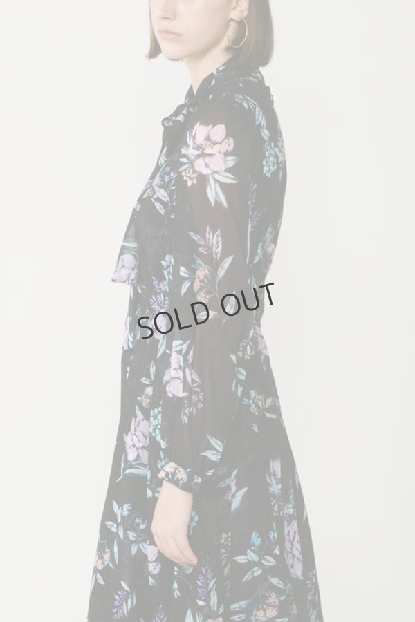 画像4: {SOLD}グレースコンチネンタル|GRACE CONTINENTAL ダイアグラム DIAGRAM  フラワーレイヤーワンピース {-BES} (4)