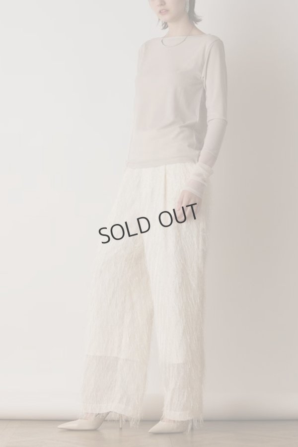 画像3: グレースコンチネンタル｜GRACE CONTINENTAL ダイアグラム DIAGRAM  シアーアセテートカットトップ{-BES} (3)