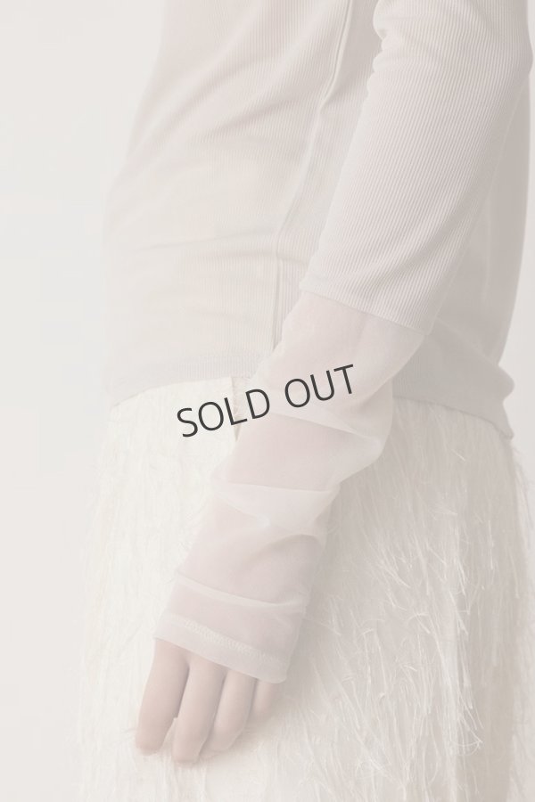 画像8: グレースコンチネンタル｜GRACE CONTINENTAL ダイアグラム DIAGRAM  シアーアセテートカットトップ{-BES} (8)