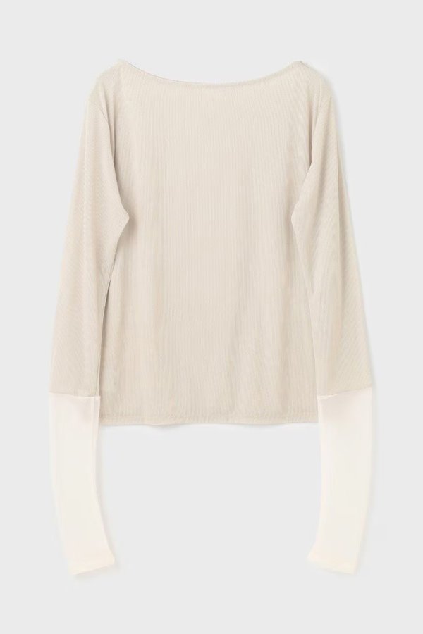 画像10: 【 40%OFF セール15,400円→9,240円】 グレースコンチネンタル|GRACE CONTINENTAL ダイアグラム DIAGRAM  シアーアセテートカットトップ{-BES} (10)