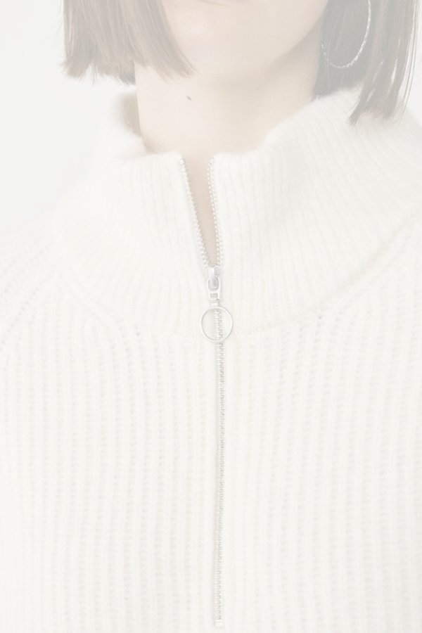 画像5:  {SOLD} グレースコンチネンタル｜GRACE CONTINENTAL ダイアグラム DIAGRAM  畦zipニットトップ{-BES} (5)