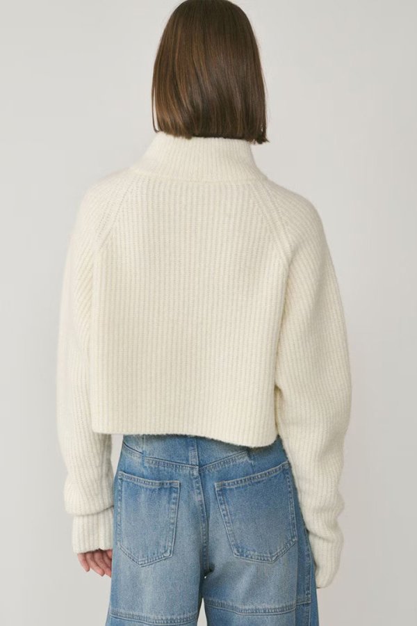画像6: 【 40%OFF セール39,600円→23,760円】 グレースコンチネンタル|GRACE CONTINENTAL ダイアグラム DIAGRAM  畦zipニットトップ{-BES} (6)