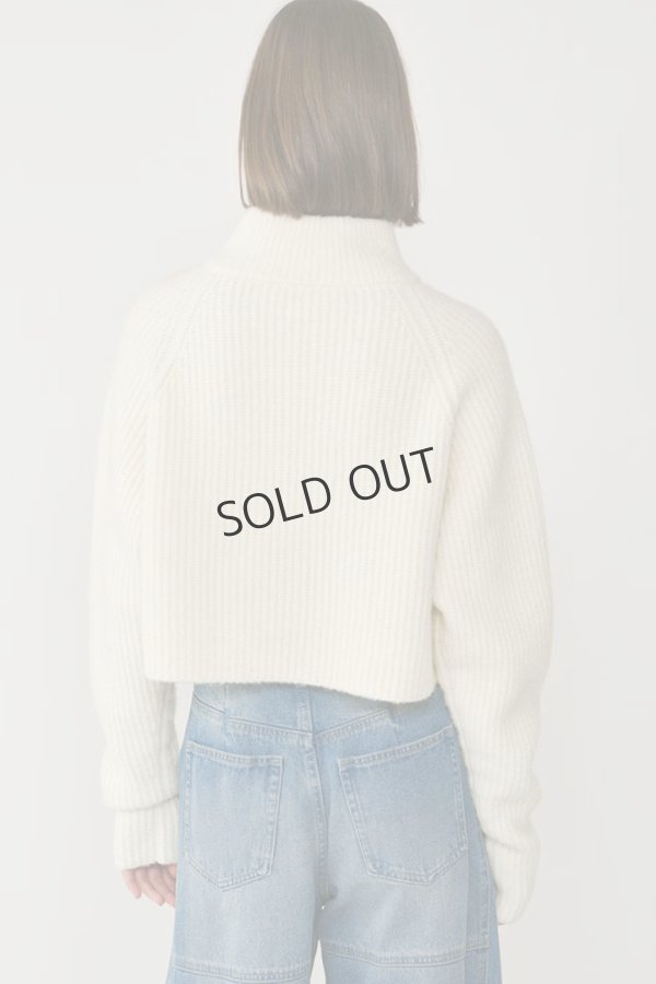 画像6: {SOLD}グレースコンチネンタル｜GRACE CONTINENTAL ダイアグラム DIAGRAM  畦zipニットトップ{-BES} (6)