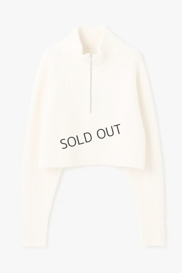 画像7: {SOLD}グレースコンチネンタル｜GRACE CONTINENTAL ダイアグラム DIAGRAM  畦zipニットトップ{-BES} (7)