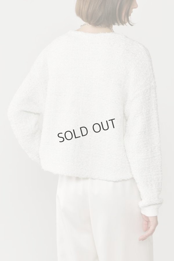 画像4: {SOLD}グレースコンチネンタル|GRACE CONTINENTAL ダイアグラム DIAGRAM  ツイードニットzipカーディガン{-BES} (4)