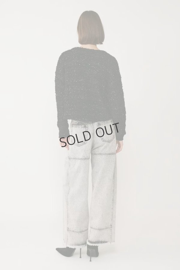 画像3: {SOLD}グレースコンチネンタル｜GRACE CONTINENTAL ダイアグラム DIAGRAM  ツイードニットzipカーディガン{-BES} (3)