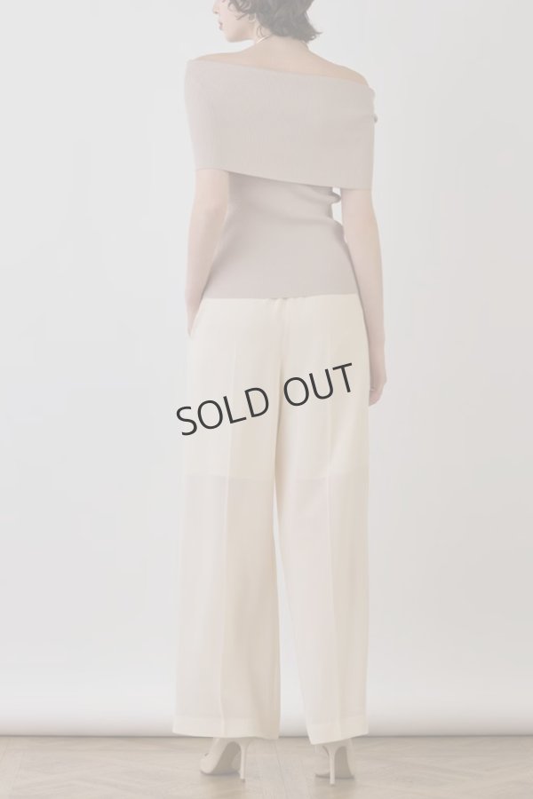 画像4: {SOLD}グレースコンチネンタル｜GRACE CONTINENTAL ダイアグラム DIAGRAM  ソフトファイユパンツ{-BES} (4)