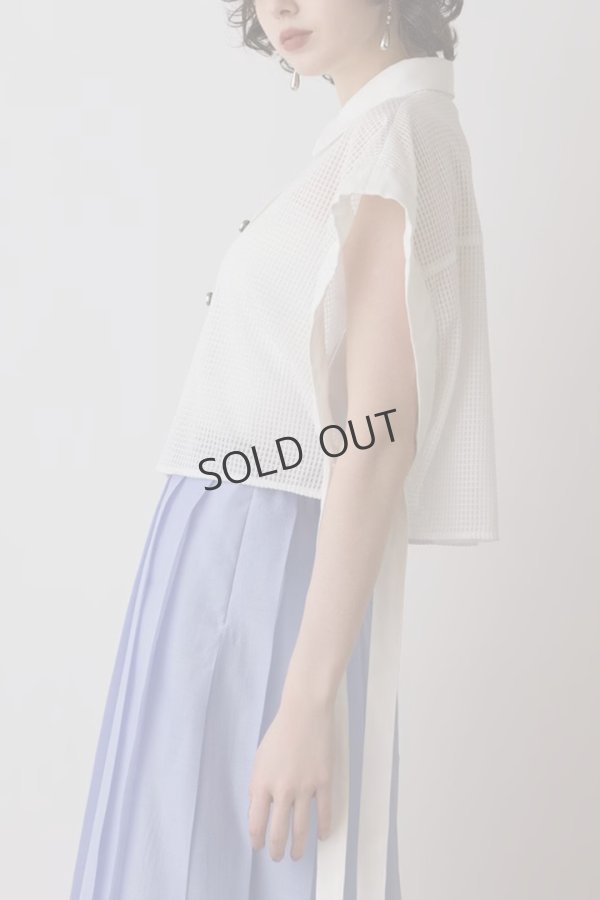 画像4: {SOLD}グレースコンチネンタル|GRACE CONTINENTAL ダイアグラム DIAGRAM  メッシュポンチョシャツ{-BES} (4)