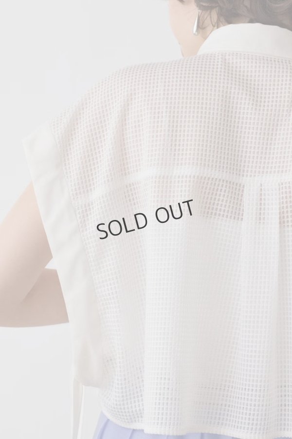 画像5: {SOLD}グレースコンチネンタル|GRACE CONTINENTAL ダイアグラム DIAGRAM  メッシュポンチョシャツ{-BES} (5)