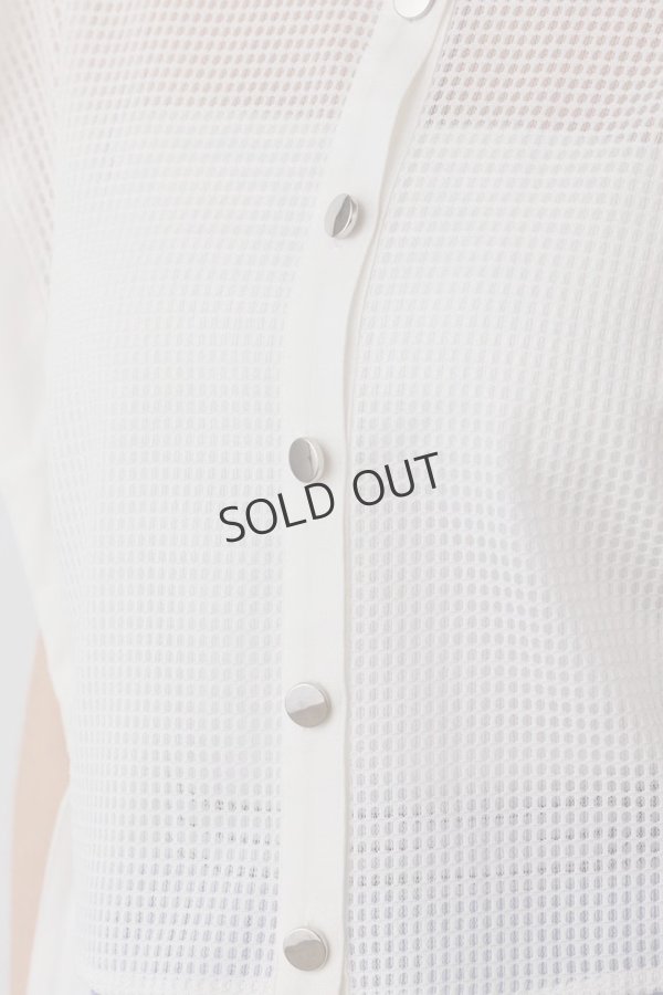 画像8: {SOLD}グレースコンチネンタル|GRACE CONTINENTAL ダイアグラム DIAGRAM  メッシュポンチョシャツ{-BES} (8)