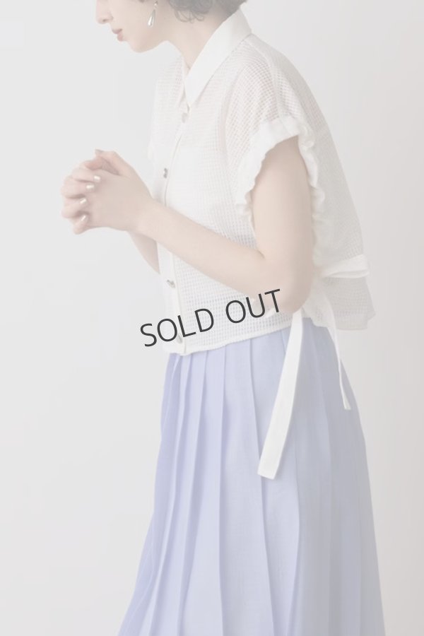 画像10: {SOLD}グレースコンチネンタル|GRACE CONTINENTAL ダイアグラム DIAGRAM  メッシュポンチョシャツ{-BES} (10)