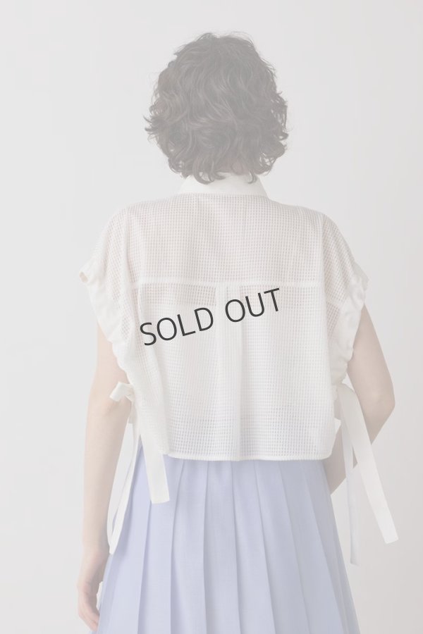 画像11: {SOLD}グレースコンチネンタル|GRACE CONTINENTAL ダイアグラム DIAGRAM  メッシュポンチョシャツ{-BES} (11)