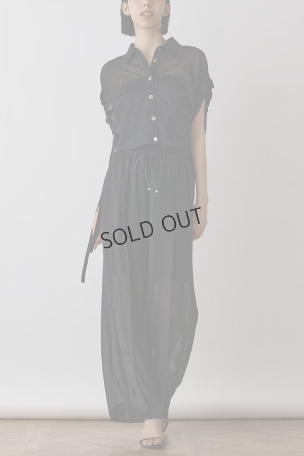 画像6: {SOLD}グレースコンチネンタル|GRACE CONTINENTAL ダイアグラム DIAGRAM  メッシュポンチョシャツ{-BES} (6)