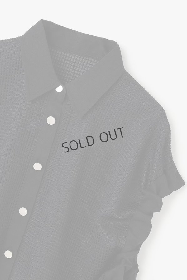 画像9: {SOLD}グレースコンチネンタル|GRACE CONTINENTAL ダイアグラム DIAGRAM  メッシュポンチョシャツ{-BES} (9)