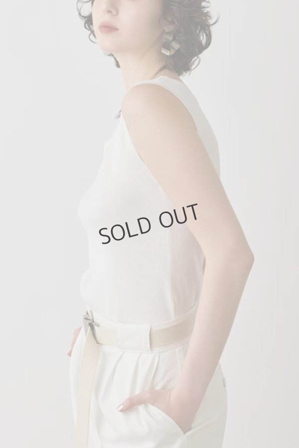 画像3: {SOLD}グレースコンチネンタル|GRACE CONTINENTAL ダイアグラム DIAGRAM  ブライトニットノースリーブ{-BES} (3)