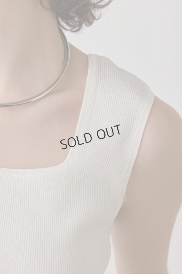 画像8: {SOLD}グレースコンチネンタル|GRACE CONTINENTAL ダイアグラム DIAGRAM  ブライトニットノースリーブ{-BES} (8)