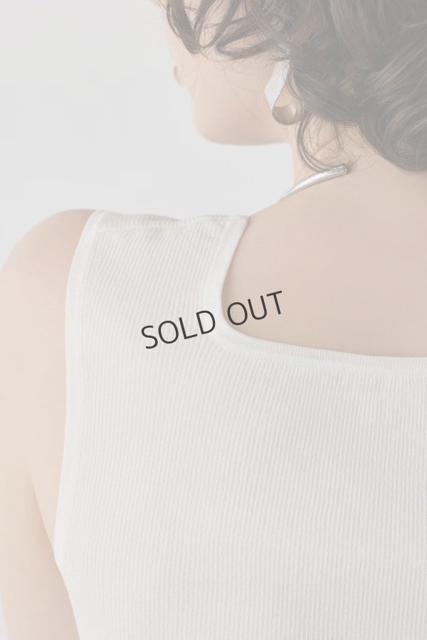 画像9: {SOLD}グレースコンチネンタル|GRACE CONTINENTAL ダイアグラム DIAGRAM  ブライトニットノースリーブ{-BES} (9)