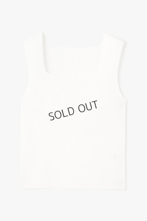 画像11: {SOLD}グレースコンチネンタル|GRACE CONTINENTAL ダイアグラム DIAGRAM  ブライトニットノースリーブ{-BES} (11)