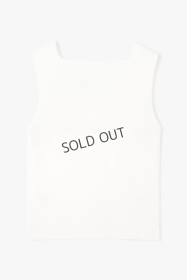 画像12: {SOLD}グレースコンチネンタル|GRACE CONTINENTAL ダイアグラム DIAGRAM  ブライトニットノースリーブ{-BES} (12)