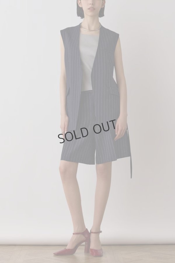 画像4: {SOLD}グレースコンチネンタル｜GRACE CONTINENTAL ダイアグラム DIAGRAM  ブライトニットノースリーブ{-BES} (4)