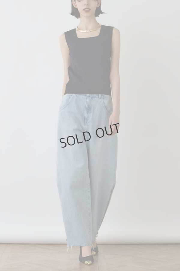 画像2: {SOLD}グレースコンチネンタル|GRACE CONTINENTAL ダイアグラム DIAGRAM  ブライトニットノースリーブ{-BES} (2)