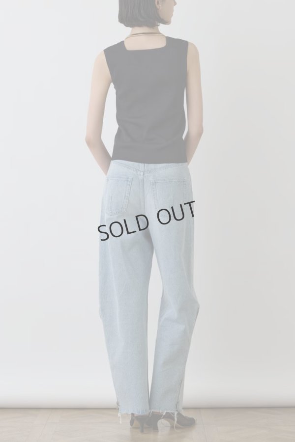 画像4: {SOLD}グレースコンチネンタル|GRACE CONTINENTAL ダイアグラム DIAGRAM  ブライトニットノースリーブ{-BES} (4)