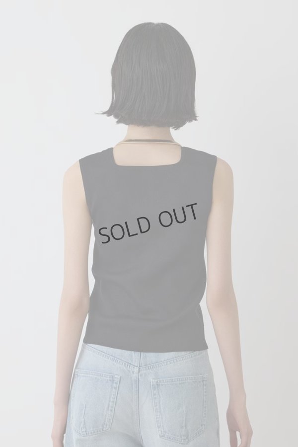 画像6: {SOLD}グレースコンチネンタル|GRACE CONTINENTAL ダイアグラム DIAGRAM  ブライトニットノースリーブ{-BES} (6)