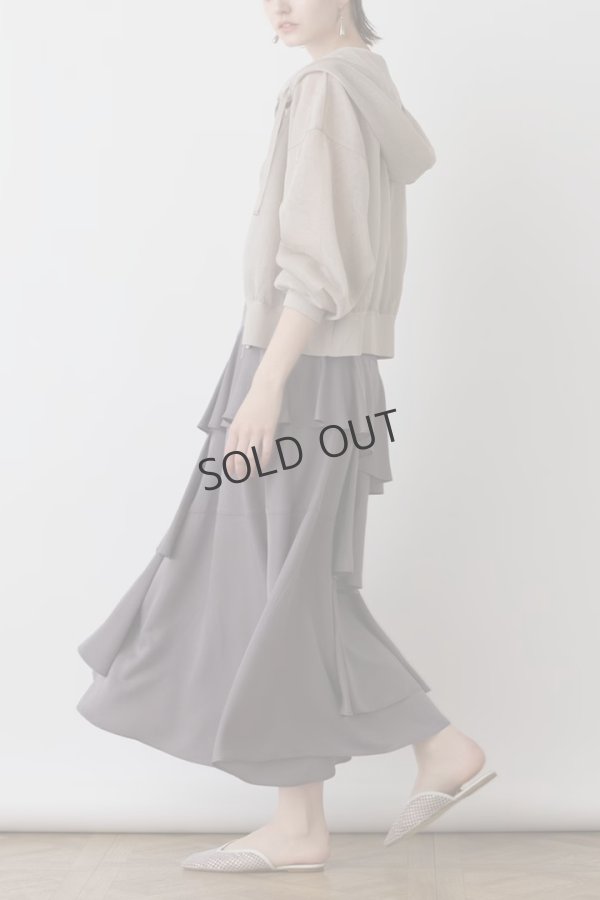 画像4: {SOLD}グレースコンチネンタル｜GRACE CONTINENTAL ダイアグラム DIAGRAM  シアーニットパーカー {-BES}  (4)