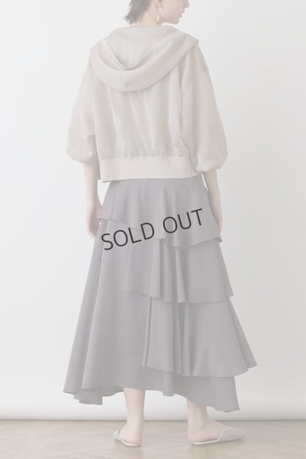 画像5: {SOLD}グレースコンチネンタル｜GRACE CONTINENTAL ダイアグラム DIAGRAM  シアーニットパーカー {-BES}  (5)