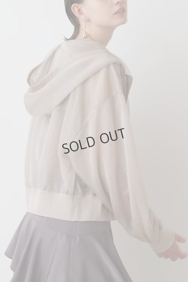 画像7: {SOLD}グレースコンチネンタル｜GRACE CONTINENTAL ダイアグラム DIAGRAM  シアーニットパーカー {-BES}  (7)