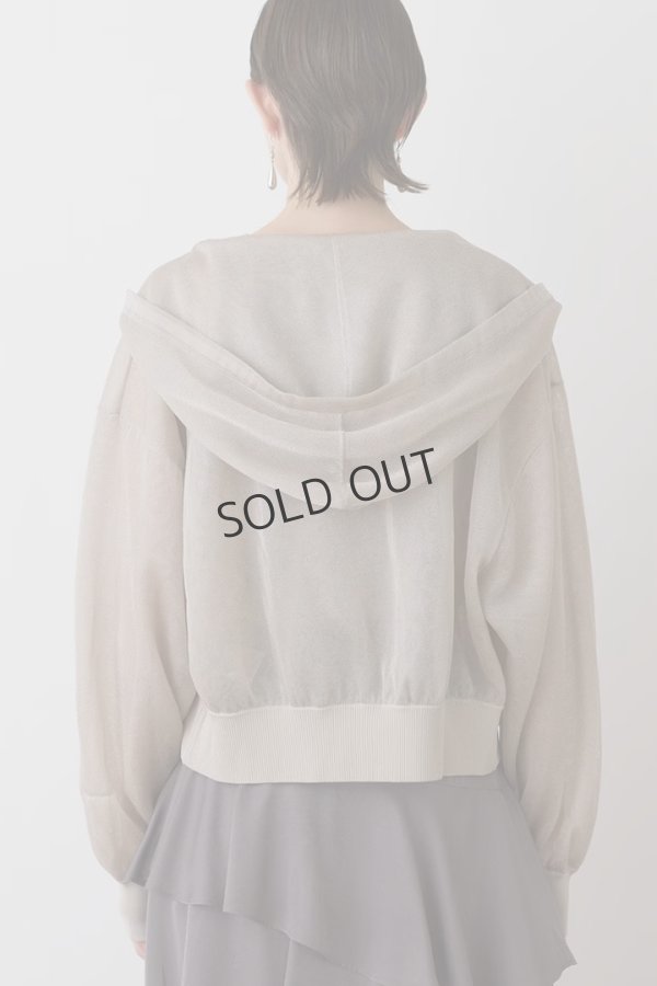 画像8: {SOLD}グレースコンチネンタル｜GRACE CONTINENTAL ダイアグラム DIAGRAM  シアーニットパーカー {-BES}  (8)