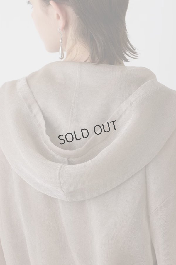 画像9: {SOLD}グレースコンチネンタル｜GRACE CONTINENTAL ダイアグラム DIAGRAM  シアーニットパーカー {-BES}  (9)