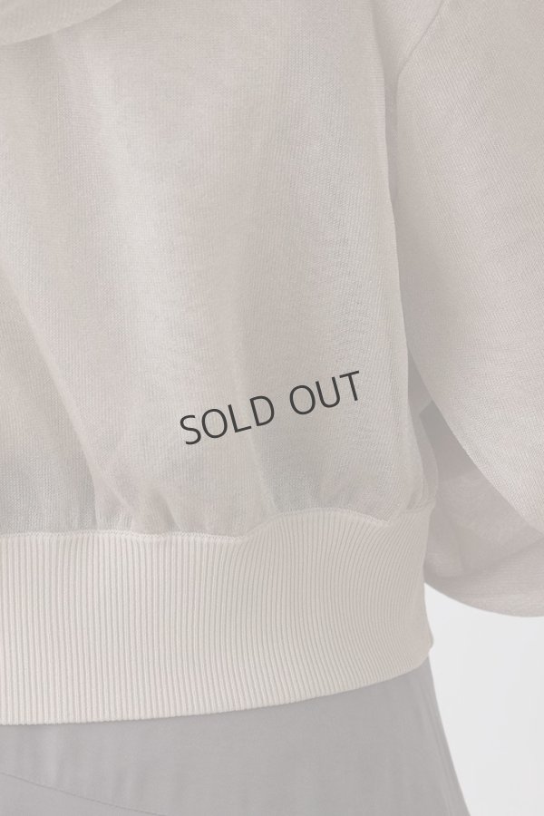 画像10: {SOLD}グレースコンチネンタル｜GRACE CONTINENTAL ダイアグラム DIAGRAM  シアーニットパーカー {-BES}  (10)