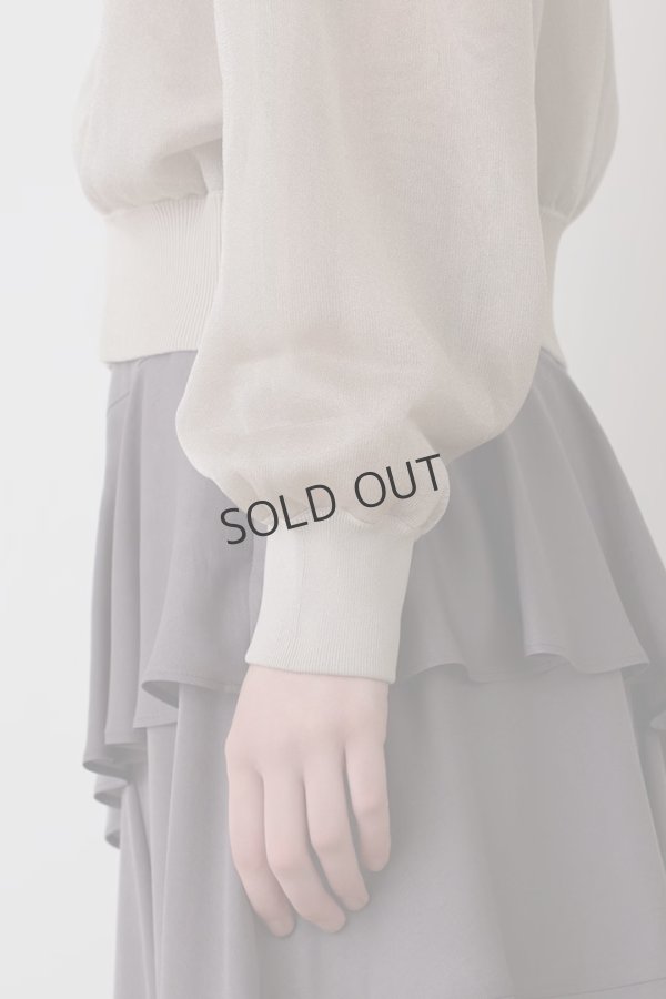 画像11: {SOLD}グレースコンチネンタル｜GRACE CONTINENTAL ダイアグラム DIAGRAM  シアーニットパーカー {-BES}  (11)