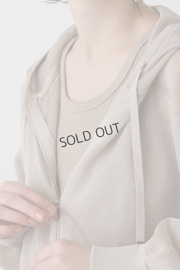 画像12: {SOLD}グレースコンチネンタル｜GRACE CONTINENTAL ダイアグラム DIAGRAM  シアーニットパーカー {-BES}  (12)