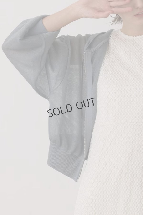 画像2: {SOLD}グレースコンチネンタル｜GRACE CONTINENTAL ダイアグラム DIAGRAM  シアーニットパーカー {-BES} (2)