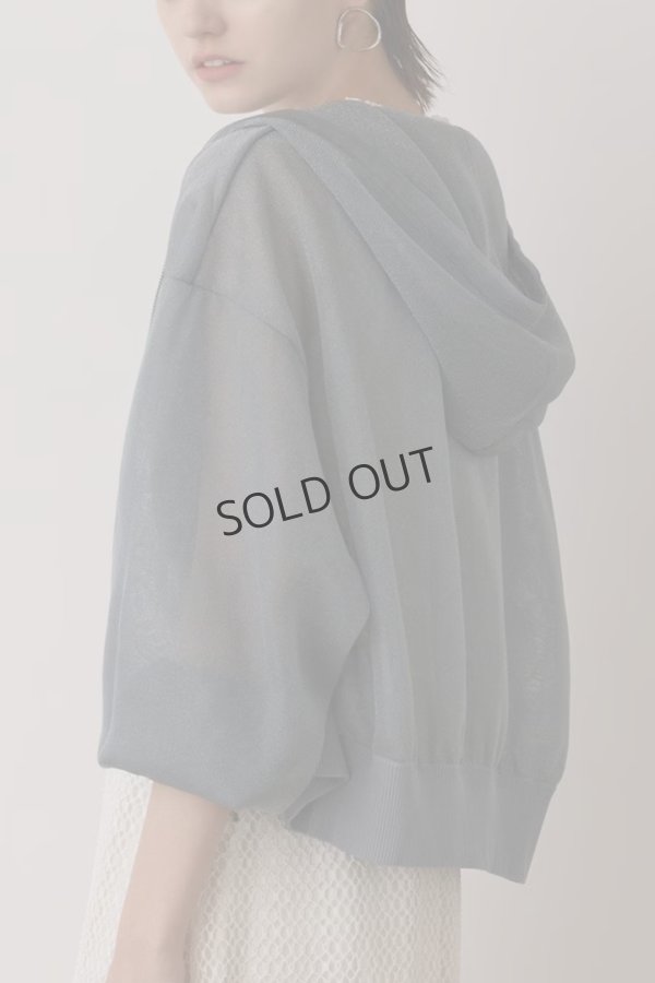 画像3: {SOLD}グレースコンチネンタル｜GRACE CONTINENTAL ダイアグラム DIAGRAM  シアーニットパーカー {-BES} (3)