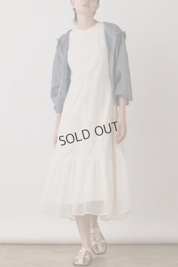 画像5: {SOLD}グレースコンチネンタル｜GRACE CONTINENTAL ダイアグラム DIAGRAM  シアーニットパーカー {-BES} (5)