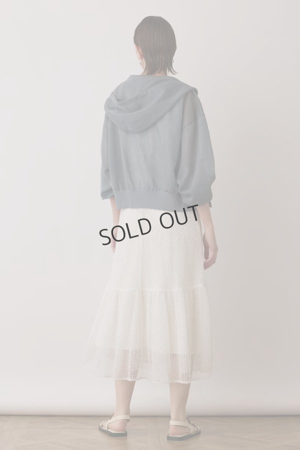 画像6: {SOLD}グレースコンチネンタル｜GRACE CONTINENTAL ダイアグラム DIAGRAM  シアーニットパーカー {-BES} (6)