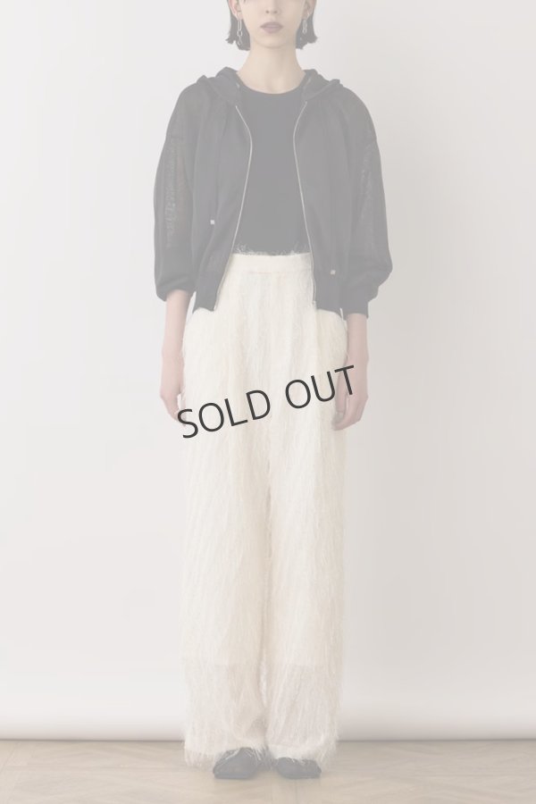 画像3: {SOLD}グレースコンチネンタル｜GRACE CONTINENTAL ダイアグラム DIAGRAM  シアーニットパーカー {-BES} (3)