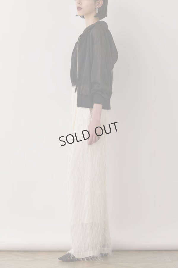 画像4: {SOLD}グレースコンチネンタル｜GRACE CONTINENTAL ダイアグラム DIAGRAM  シアーニットパーカー {-BES} (4)