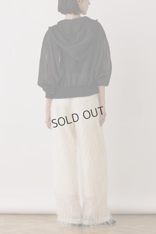 画像5: {SOLD}グレースコンチネンタル｜GRACE CONTINENTAL ダイアグラム DIAGRAM  シアーニットパーカー {-BES} (5)