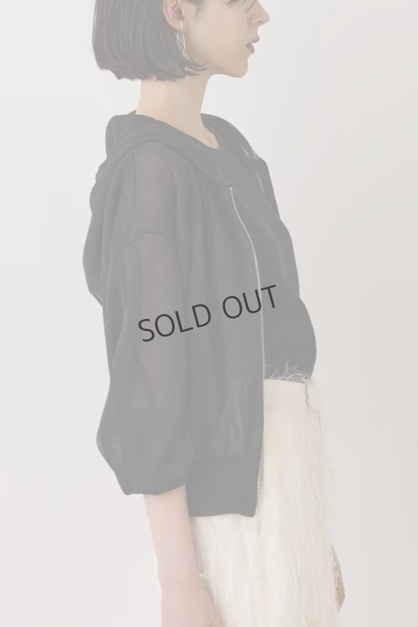 画像7: {SOLD}グレースコンチネンタル｜GRACE CONTINENTAL ダイアグラム DIAGRAM  シアーニットパーカー {-BES} (7)