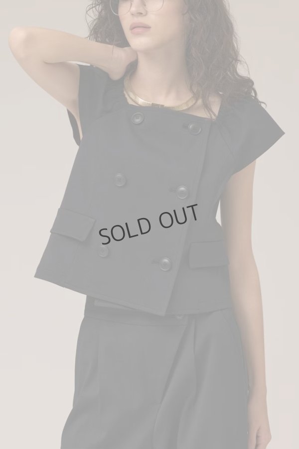 画像1: グレースコンチネンタル｜GRACE CONTINENTAL ダイアグラム DIAGRAM  コンパクトジャケットトップ{-BEA} (1)